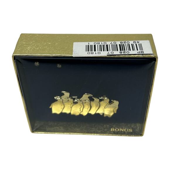 Vintage Gold Tone Penguin Brooch Pin Flock of 9 Family Resilience Adaptability - Picture 4 of 8